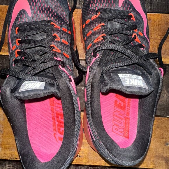 Nike Air Max 2016 Black Pink Running Shoes Womens Size 9.5 - Picture 7 of 7